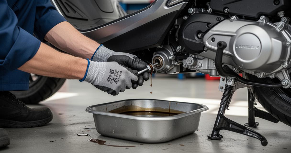 Toutes les infos pour faire la vidange de votre moto Piaggio X9 : ne confondez plus vidange d’huile moteur et autres fluides